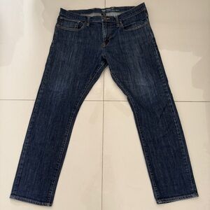 GAP Skinny Fit Men's Dark Wash Blue Straight Jeans Size 36x30 Like NEW!